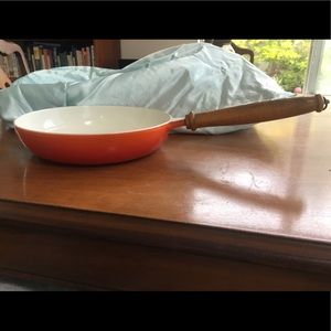 Danish cast iron sauté pan- good condition— very heavy- good condition-